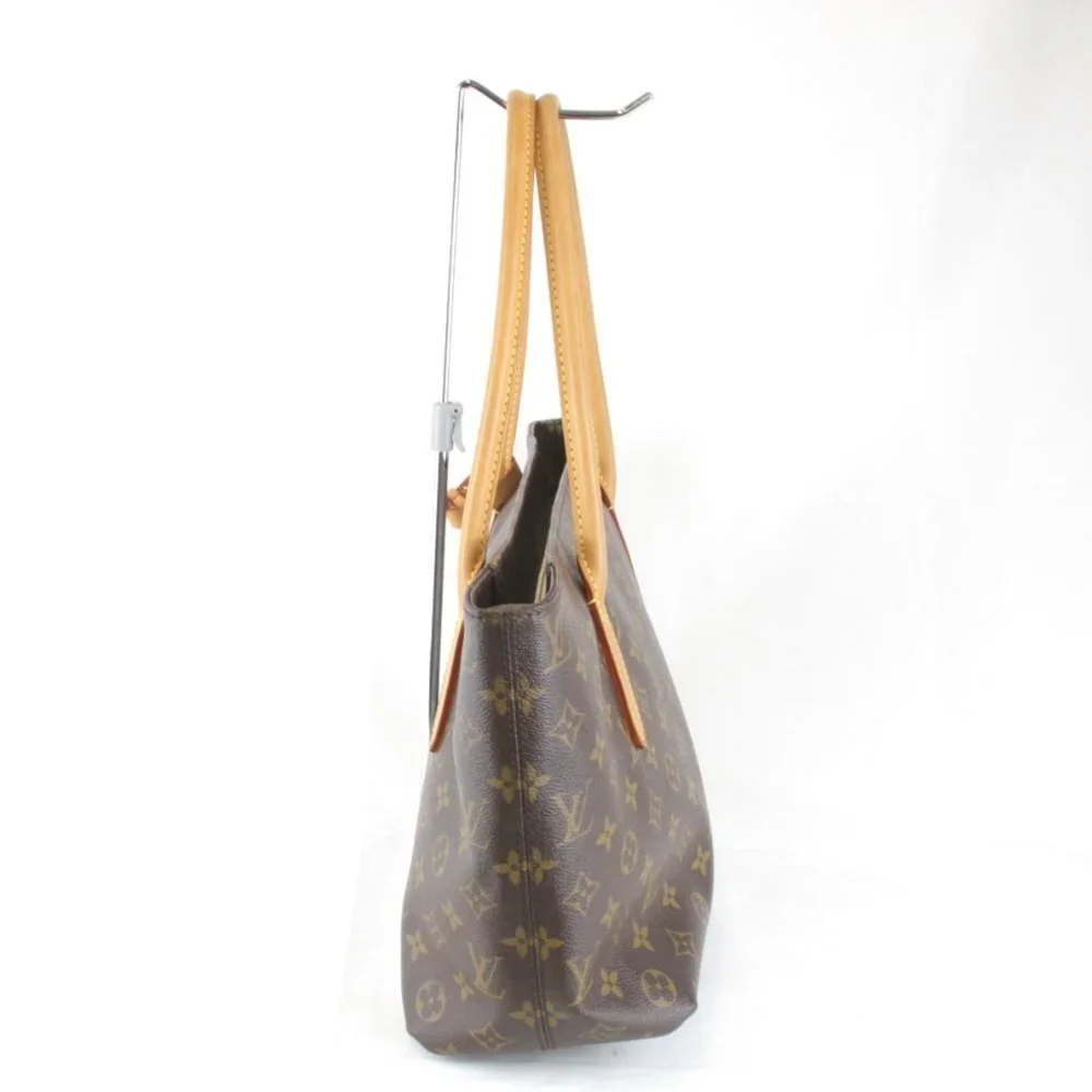 LOUIS VUITTON Brown Monogram Canvas Tote Bag - Picture 3 of 10